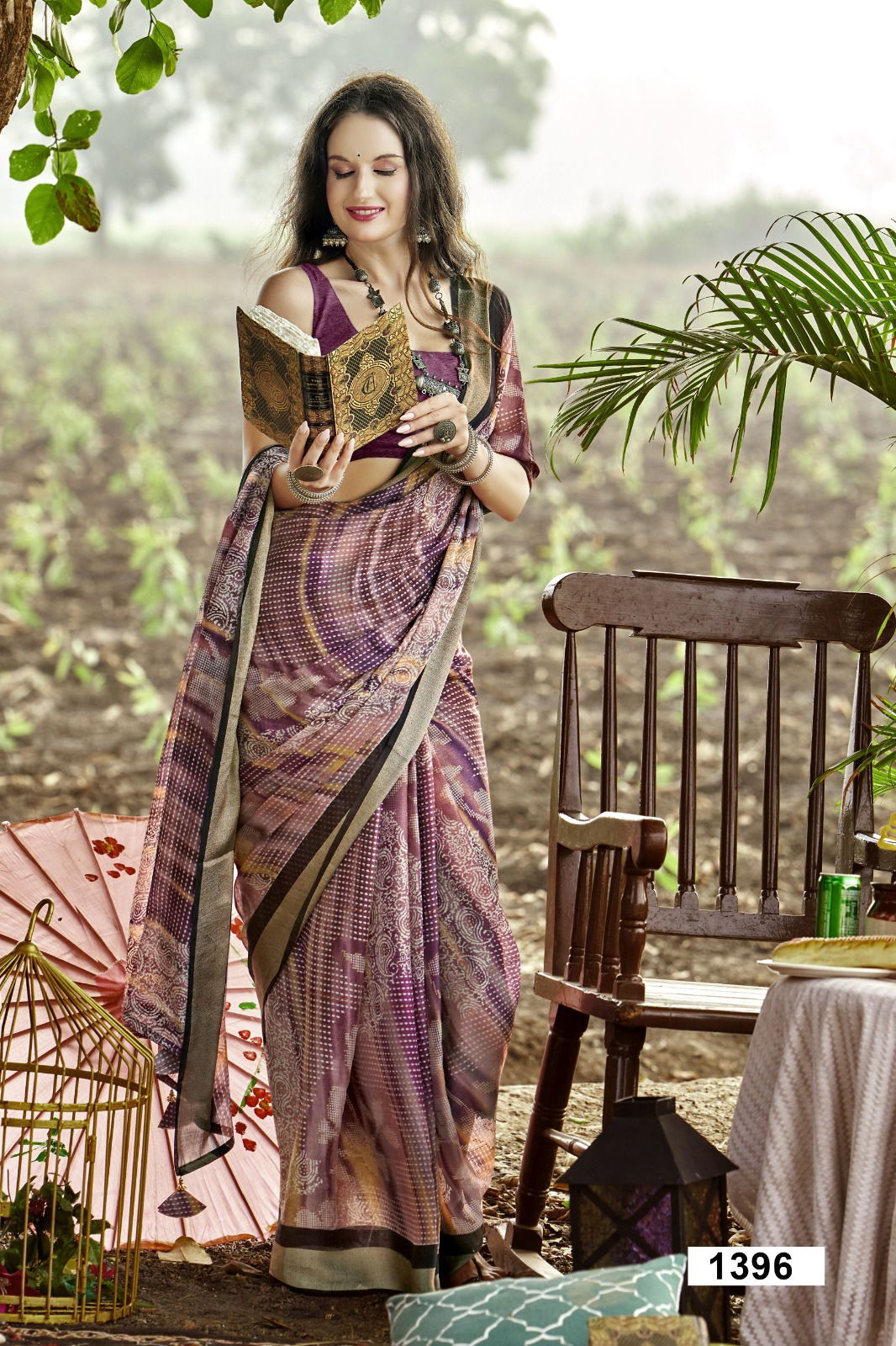 Komalika Vol 3 By Vallabhi Moss Chiffon Wholesale Daily Wear Saree In India